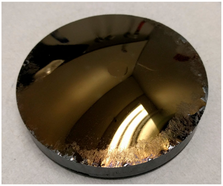 Optisches Bild einer 100 mm großen SiC-Kugel, die mit dem SIKA-Pulver gezüchtet wurde